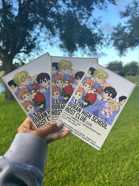 Anime Polaroid Print | Home decor | Mini Poster | Scrapbooking | Room decor | Wall decor | Highschool Anime | Host Club Anime