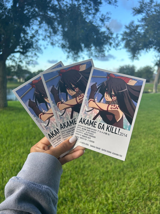 Anime Polaroid Print | Home decor | Mini Poster | Scrapbooking | Room decor | Wall decor | Ga Kill Anime