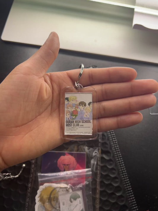 Japanese Host Club Polaroid Inspired Keychain