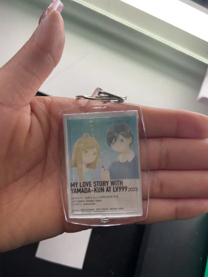 My Love Story With Yamada-Kun at Lv999 Lovers Anime Polaroid Inspired Keychain