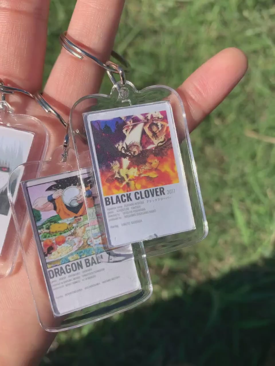 Anime Polaroid Inspired Keychain