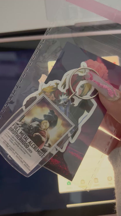 Japanese Brotherhood Anime Polaroid Inspired Keychain