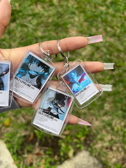 Solo Leveling Anime Polaroid Inspired Keychain