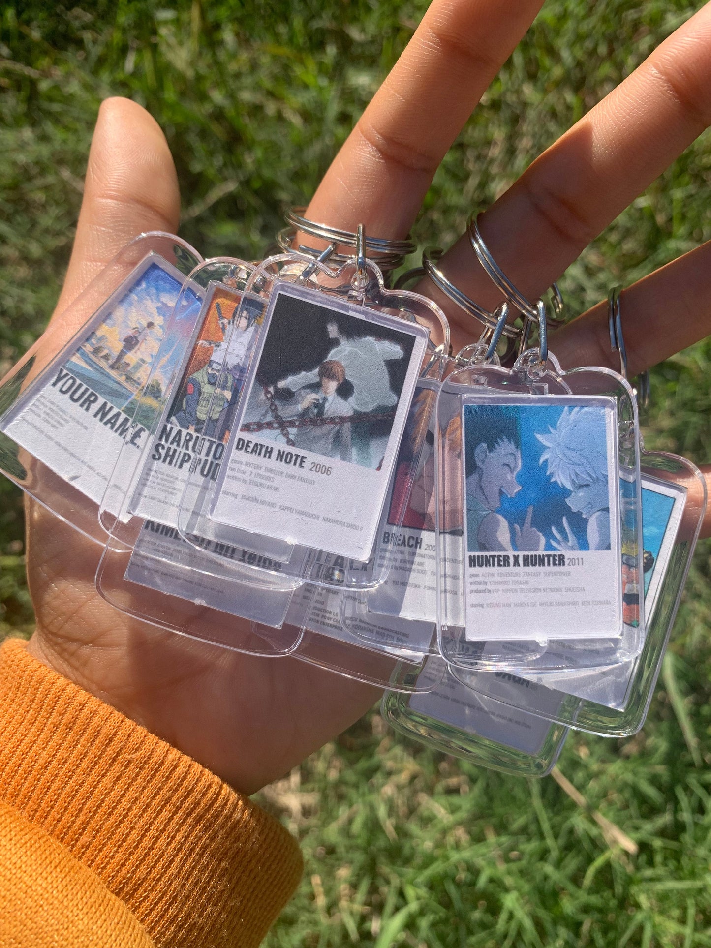 Anime Polaroid Inspired Keychain